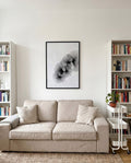 Minimalistisches Rauch Poster Schwarz Weiß – Visual Equilibrium