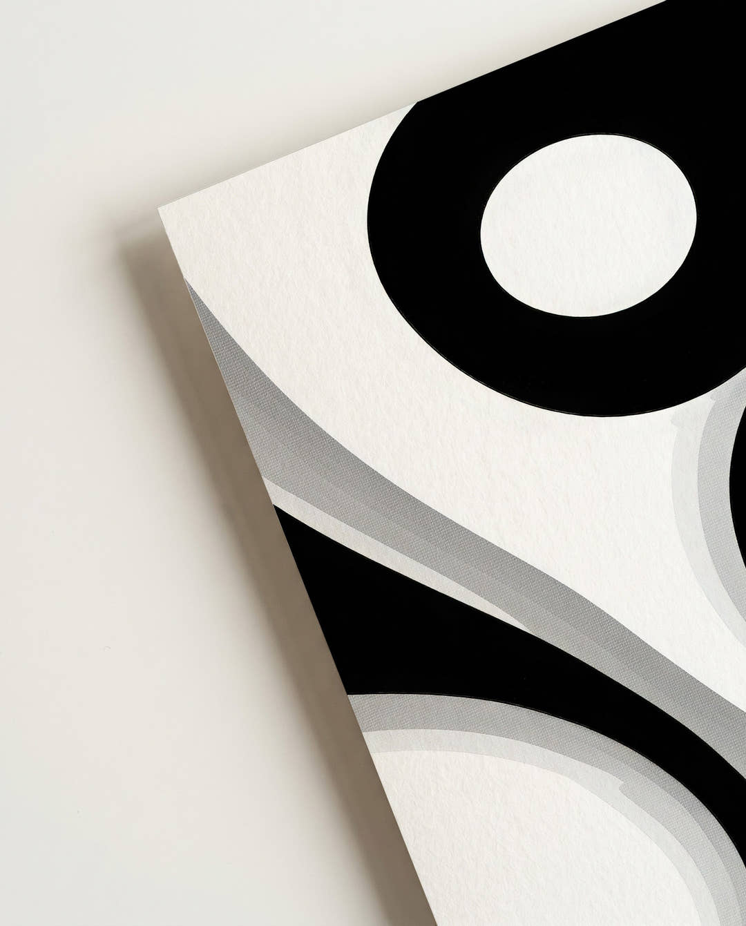 Abstraktes Kontrast Poster Schwarz Weiß – Visual Inertia
