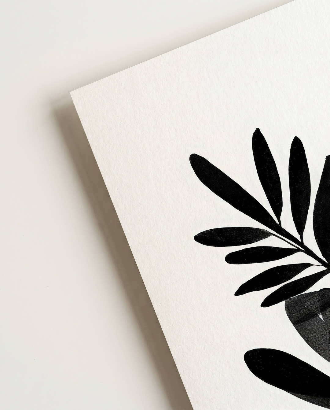Organisches Blatt Poster modern – Visual Interference