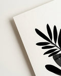 Organisches Blatt Poster modern – Visual Interference