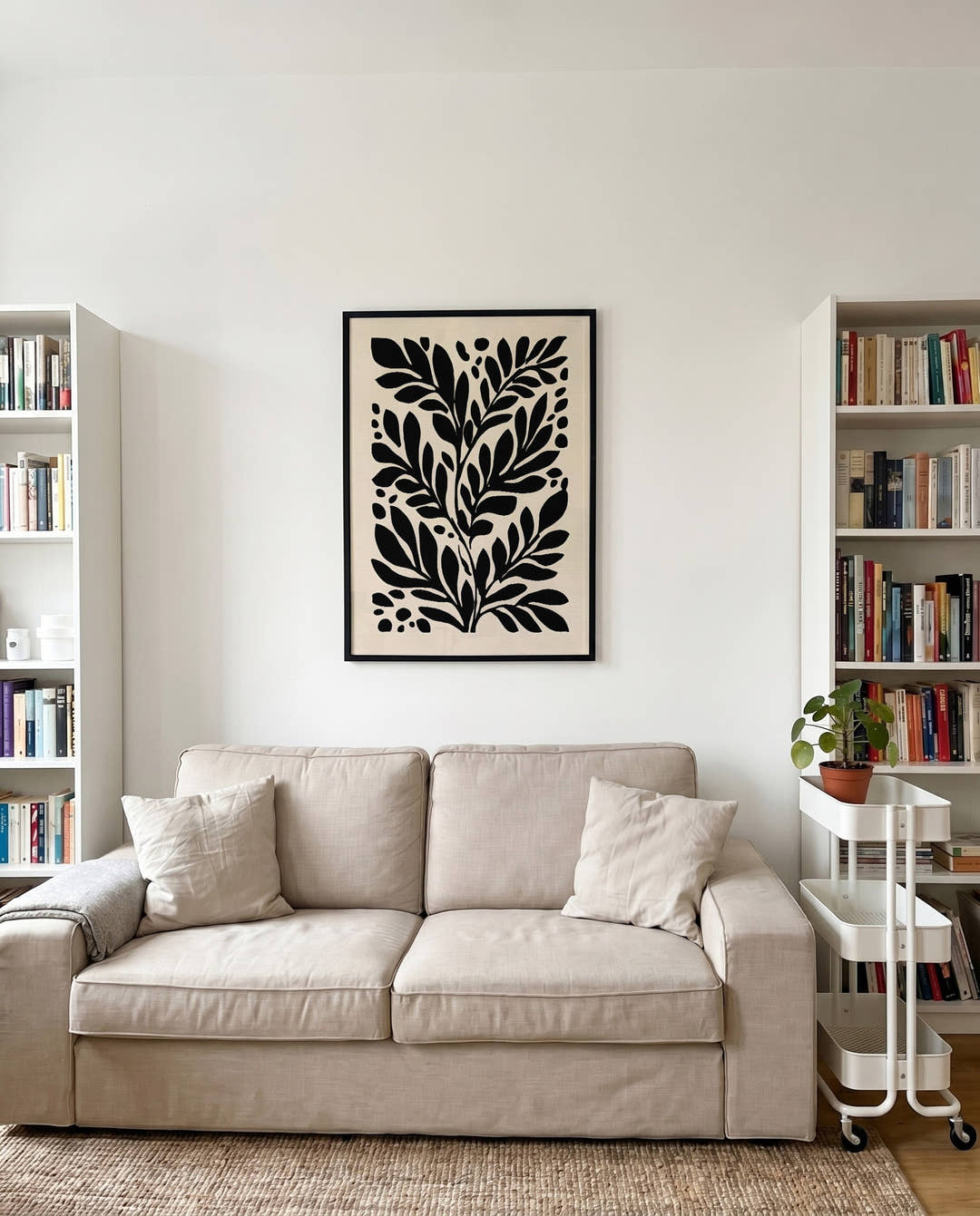 Organisches Blatt Poster modern – Visual Pause