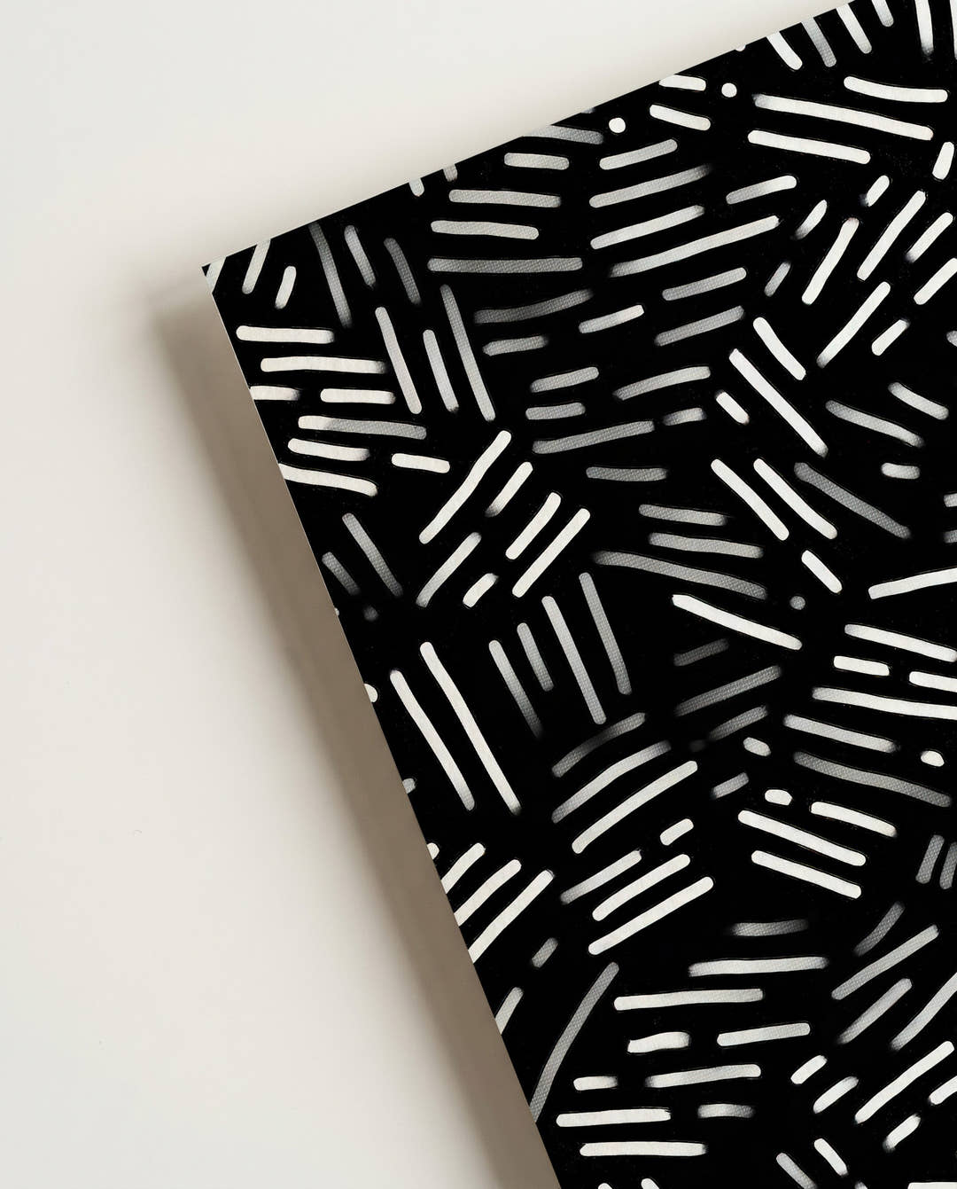 Abstraktes Struktur Poster Schwarz Weiß – Visual Pulse
