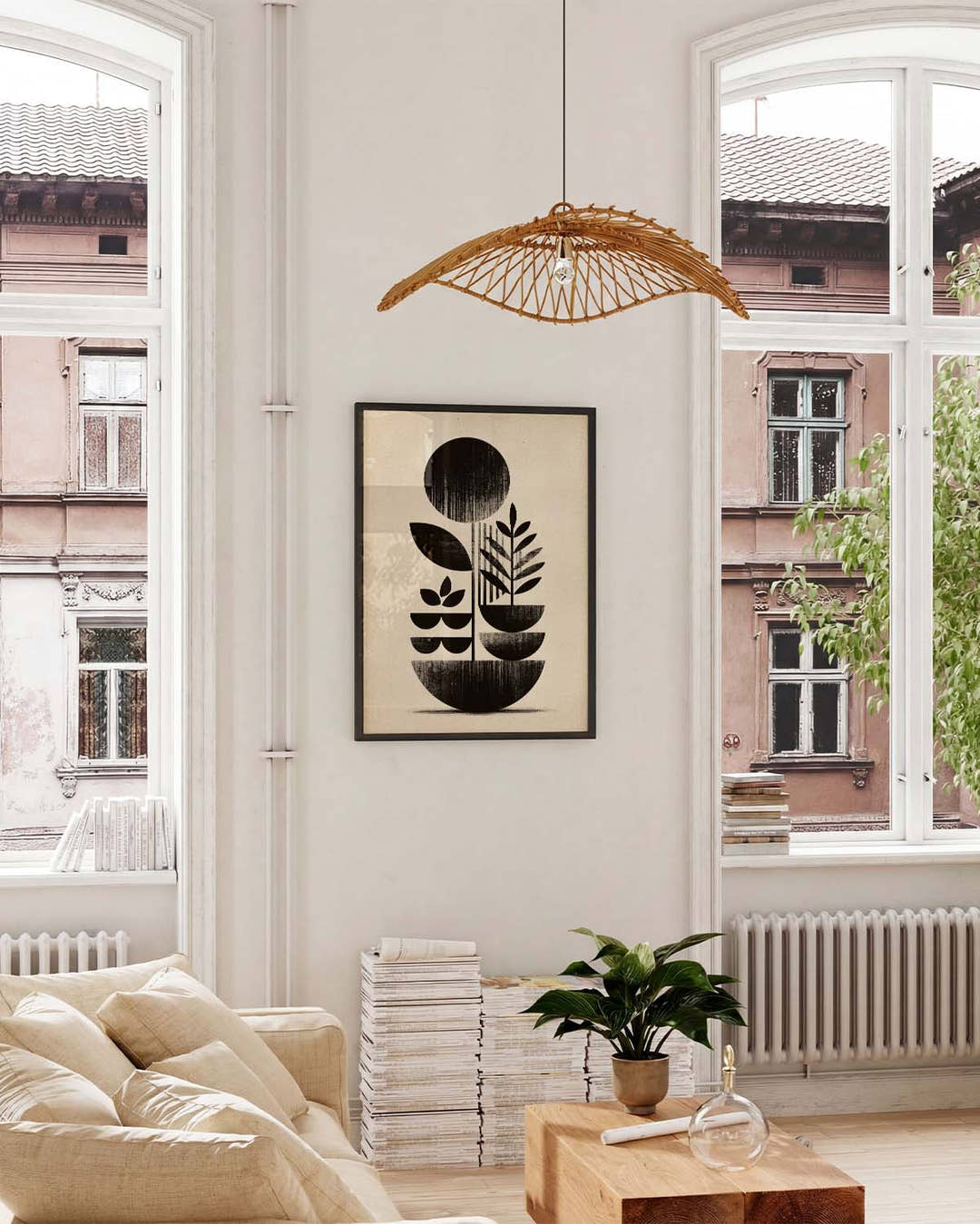 Minimalistisches Formen Poster modern – Void Signal