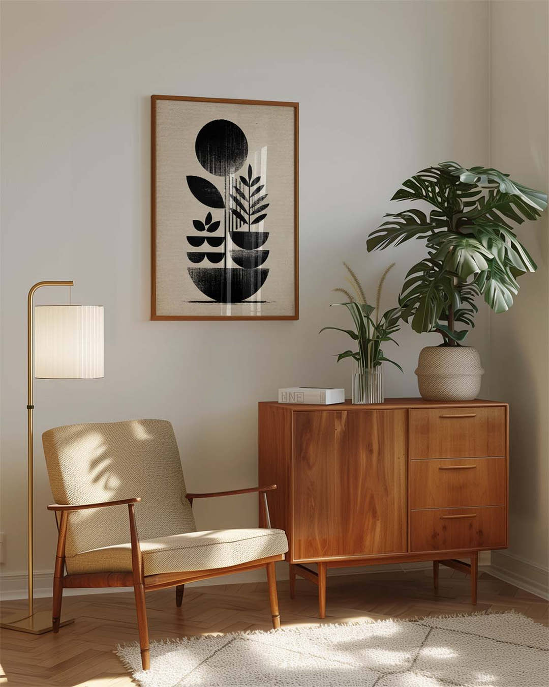 Minimalistisches Formen Poster modern – Void Signal