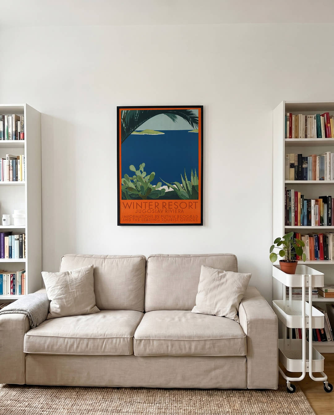 Vintage Jugoslawische Riviera Poster – Winter Resort Jugoslav Riviera