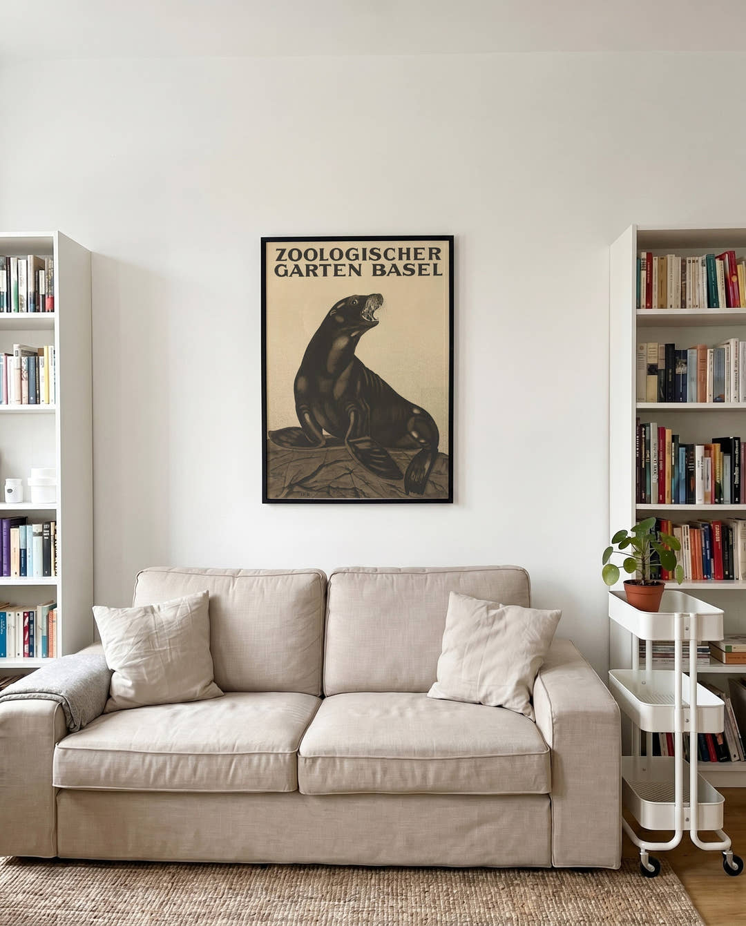 Vintage Zoo Basel Poster – Zoo Basel Seal