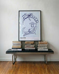 LB – Homeoffice | Line Art Poster