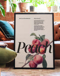 Peach | Modernes Botanical-Poster