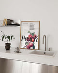 Peach | Modernes Botanical-Poster