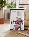 Peach | Modernes Botanical-Poster