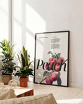 Peach | Modernes Botanical-Poster