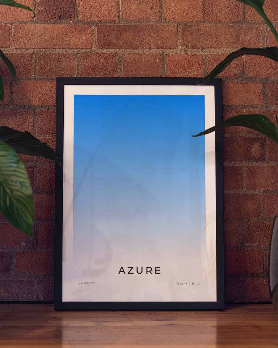 Azure | Minimalist Art Poster