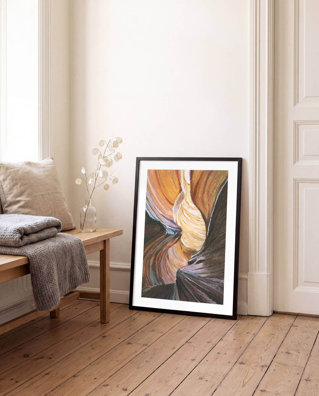 Canyon | Abstraktes Pastell Poster