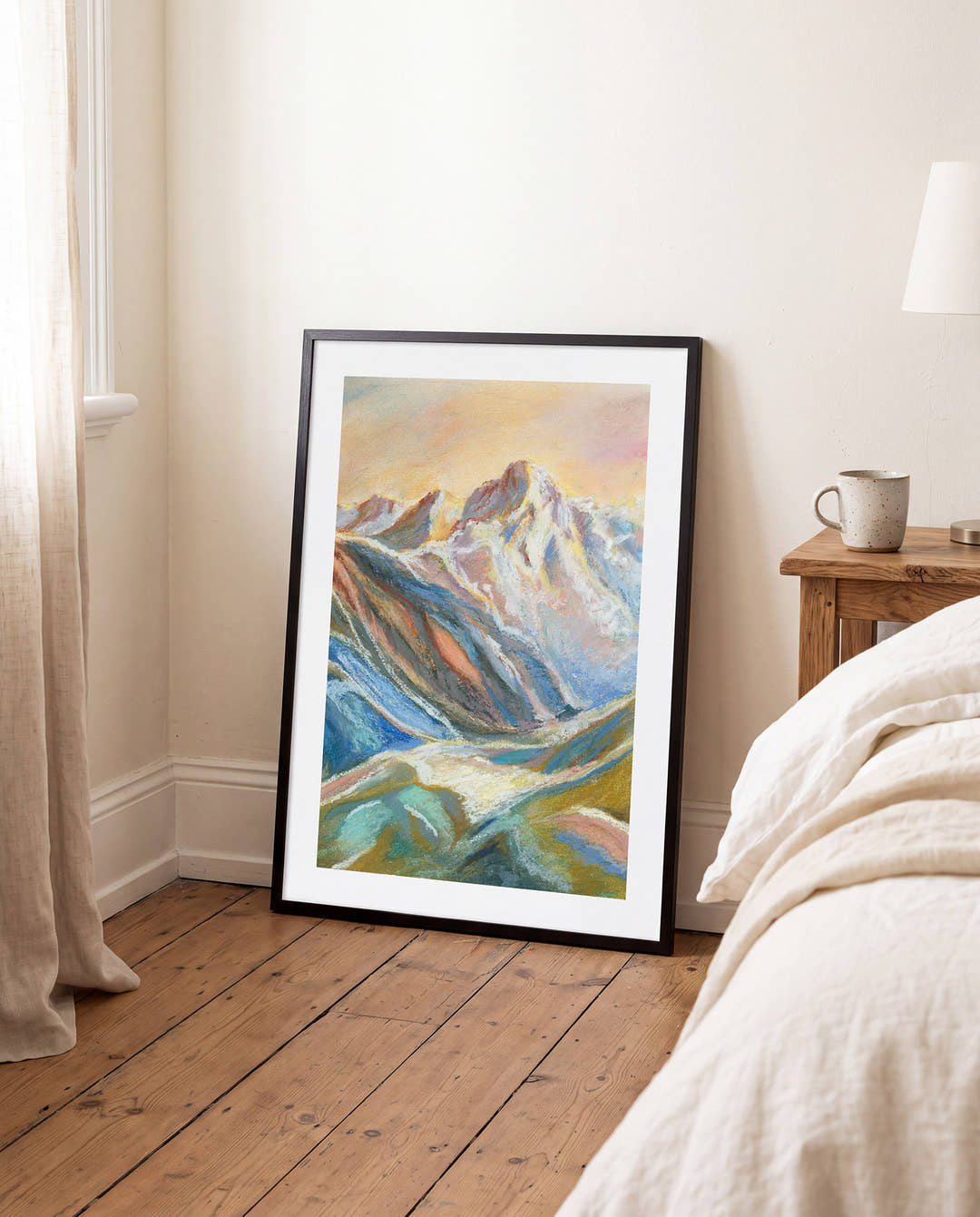 Alpenblick | Pastell Berg Poster
