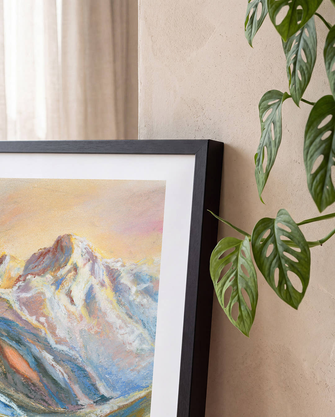 Alpenblick | Pastell Berg Poster