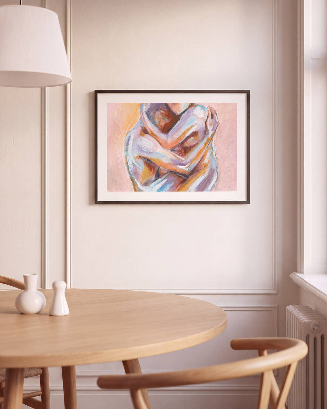 Embrace | Pastell Figuren Poster