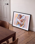 Embrace | Pastell Figuren Poster