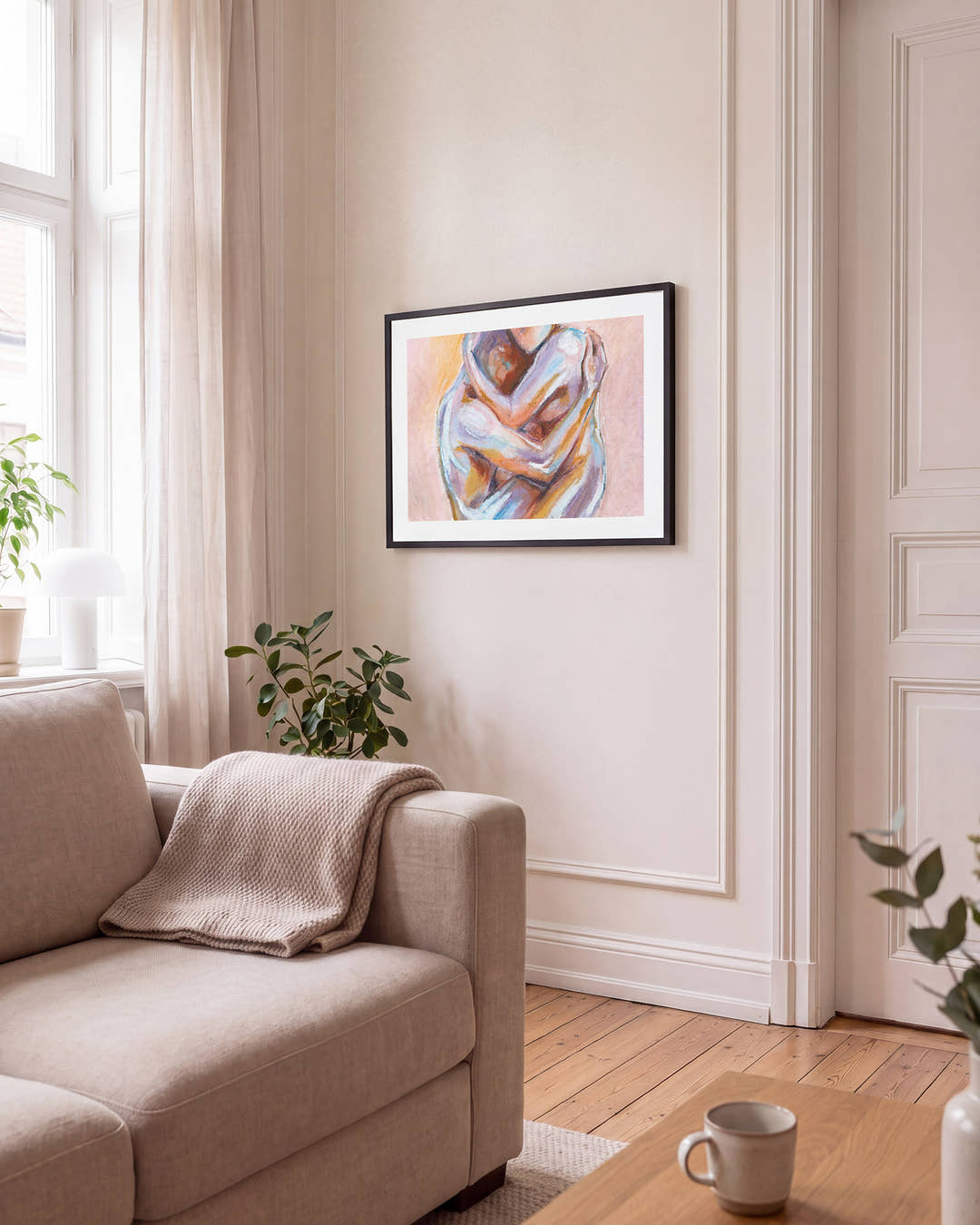 Embrace | Pastell Figuren Poster