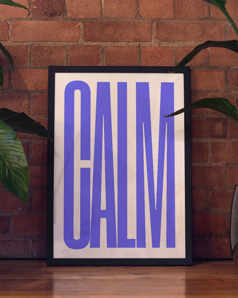Calm | Typografie Poster