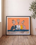 Cocktailbar | Acryl Gemälde Kunstdruck