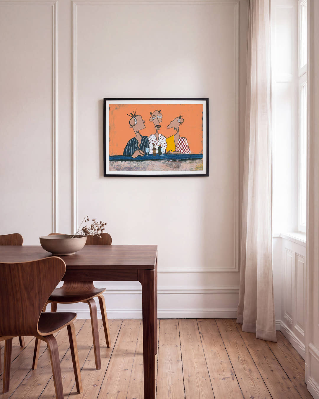 Cocktailbar | Acryl Gemälde Kunstdruck