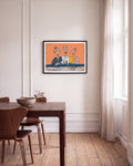 Cocktailbar | Acryl Gemälde Kunstdruck