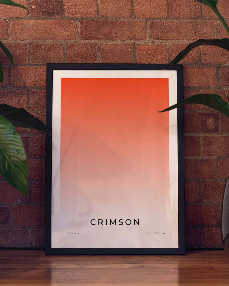 Crimson | Minimalist Art Poster