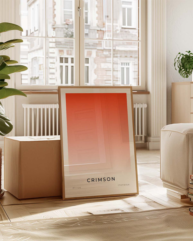 Crimson | Minimalist Art Poster