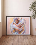 Embrace | Pastell Figuren Poster
