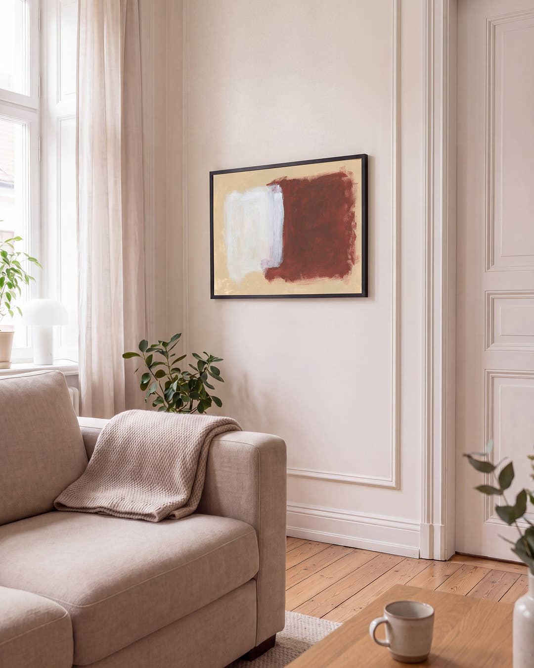 Fleck | Abstraktes Acrylgemälde Kunstdruck