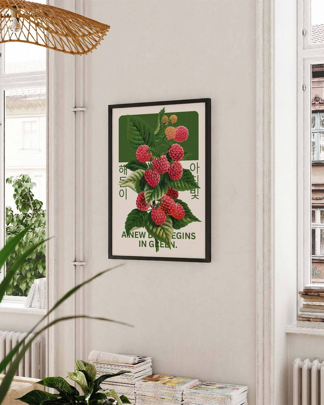 Green Dawn | Botanical Asia Art Poster