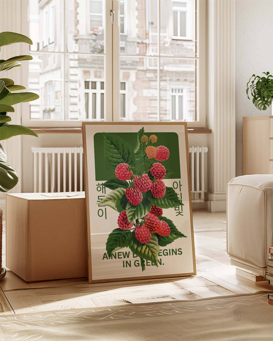 Green Dawn | Botanical Asia Art Poster