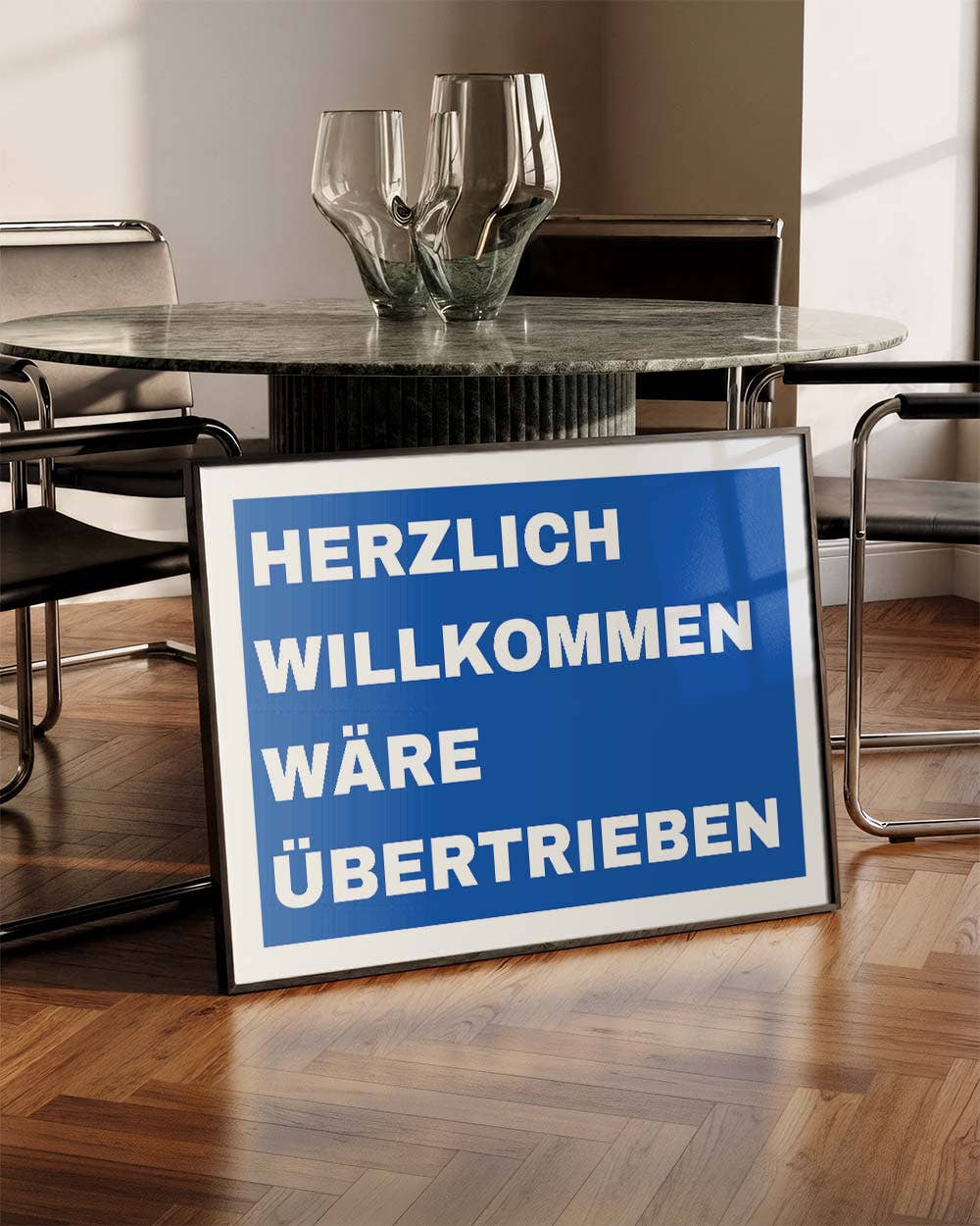 Willkommen | Funny Wall Art Poster