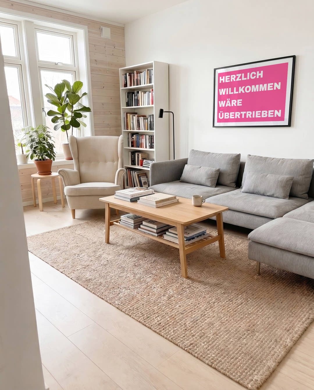 Willkommen | Funny Wall Art Poster
