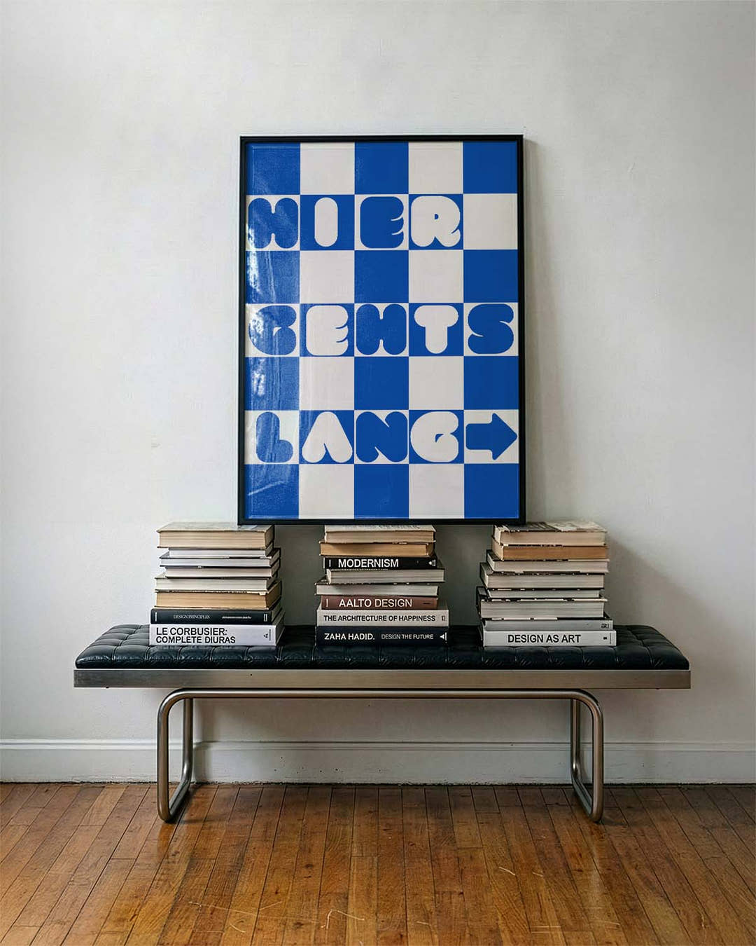 Hier gehts lang | Typografie Poster