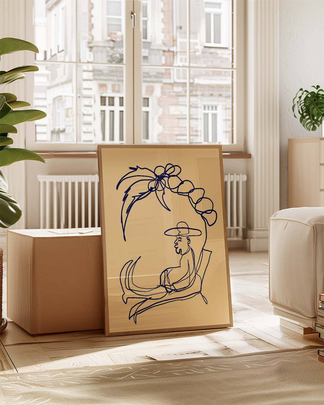 Homeoffice | Line Art Poster
