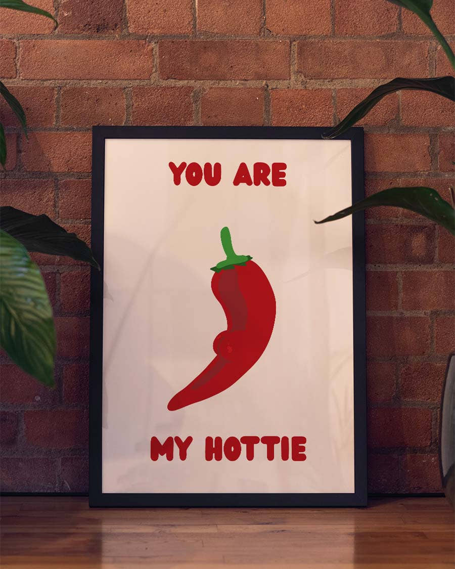 Hottie | Funny Love Art Poster
