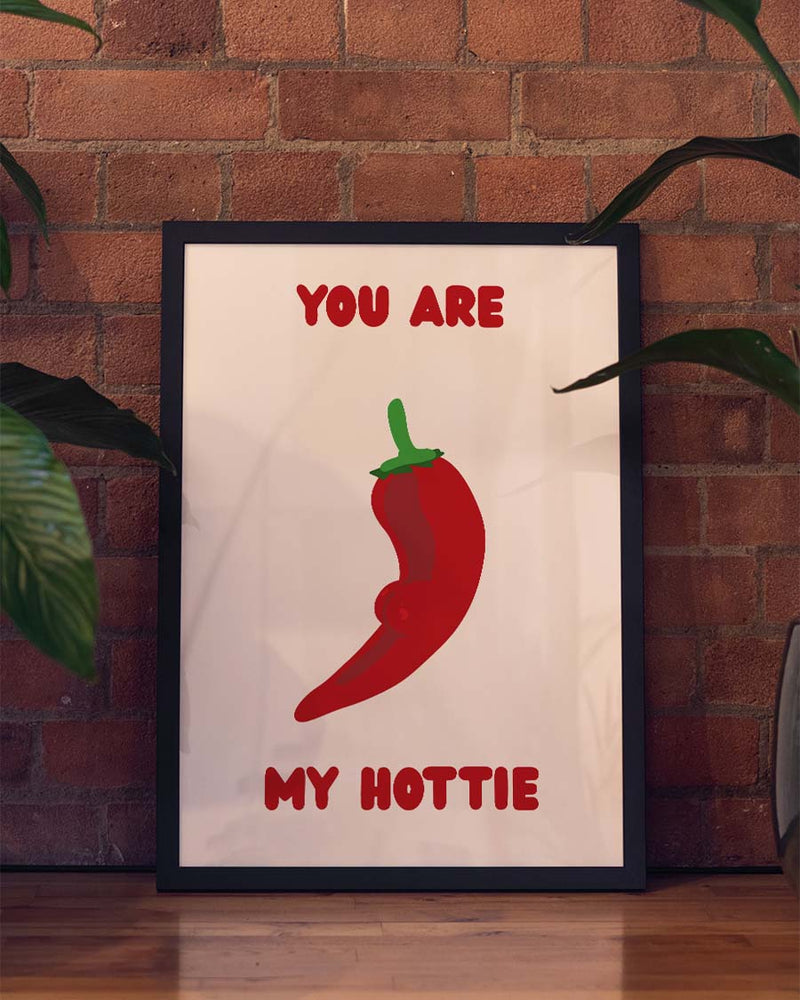Hottie | Funny Love Art Poster