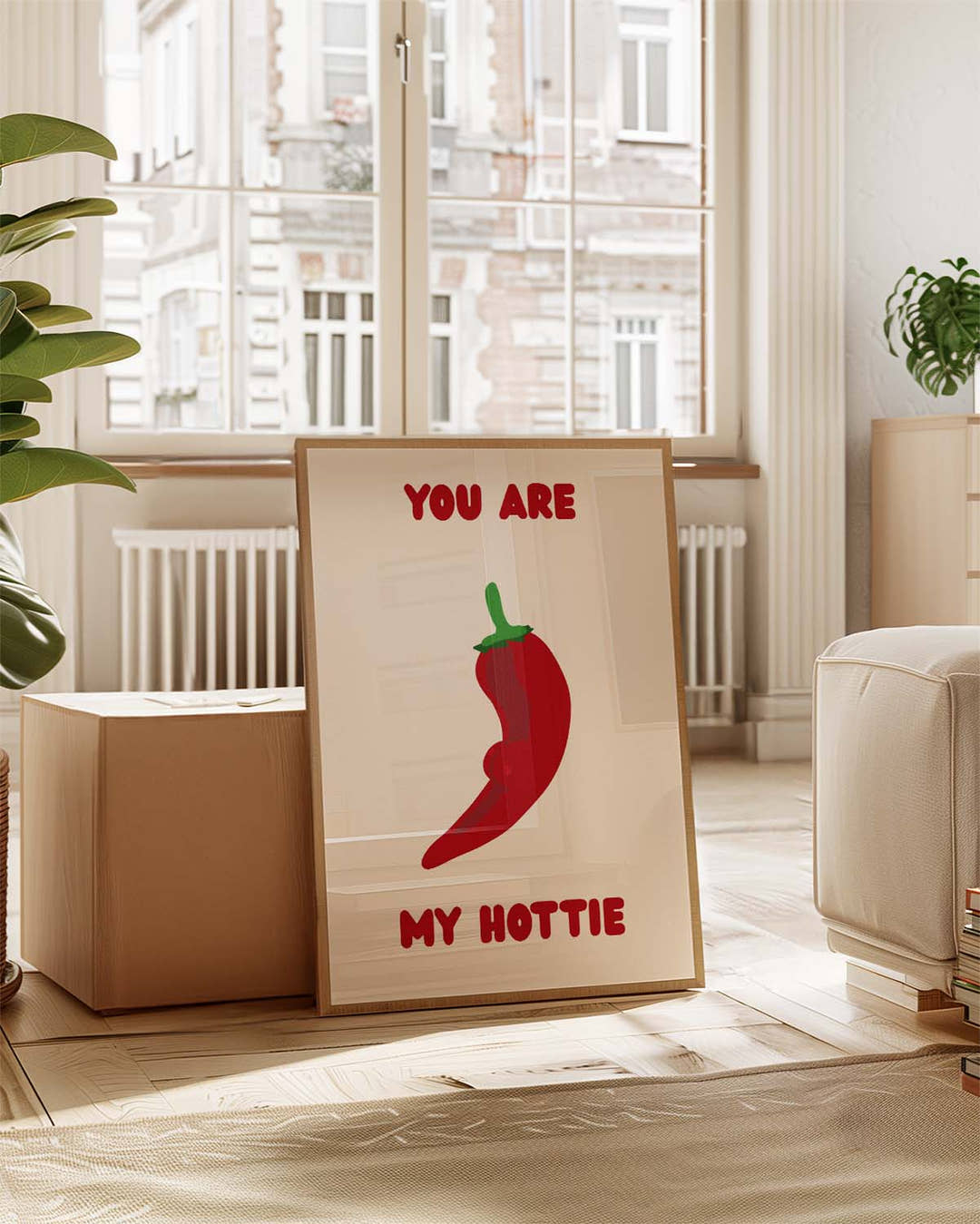 Hottie | Funny Love Art Poster