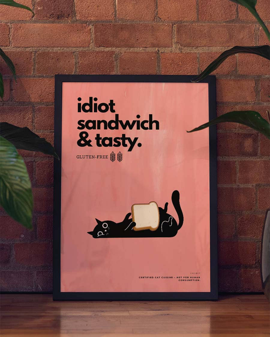 Idiot Sandwich | Illustratives Fun-Poster