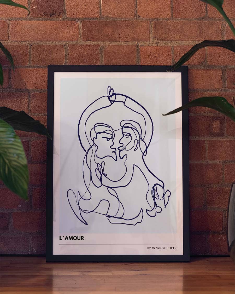 LB – L‘ Amour | Line Art Poster