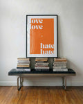 Love Love | Typografie Poster