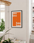 Love Love | Typografie Poster