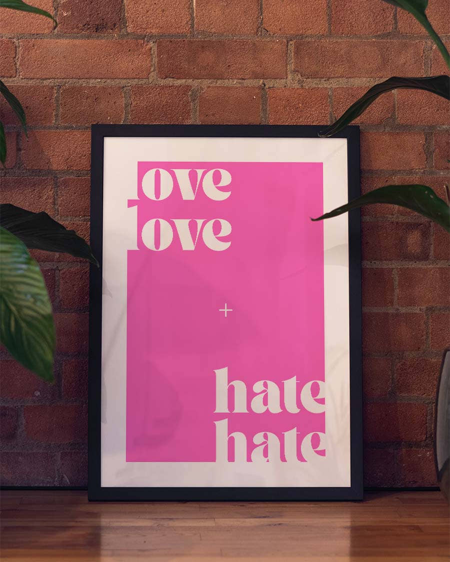 Love Love | Typografie Poster