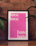 Love Love | Typografie Poster