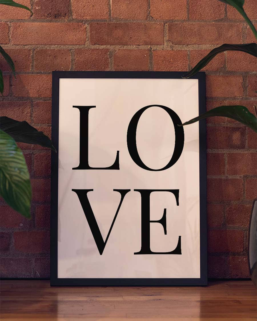Love | Typografie Poster