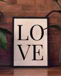 Love | Typografie Poster
