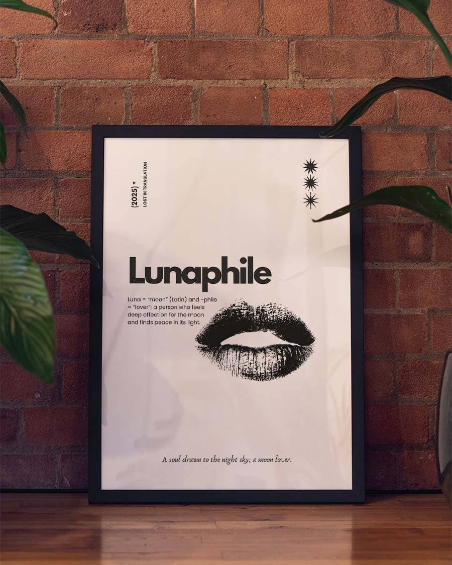 Lunaphile | Typografie Poster
