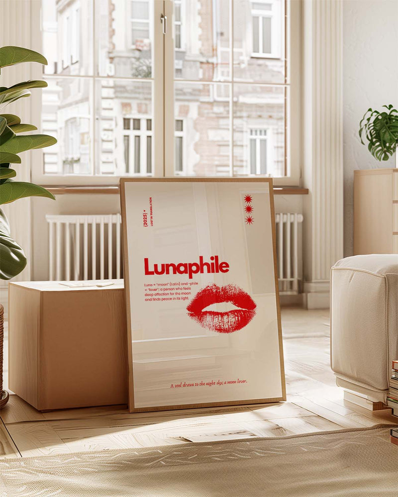 Lunaphile | Typografie Poster