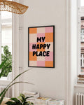 My Happy Place | Typografie Poster